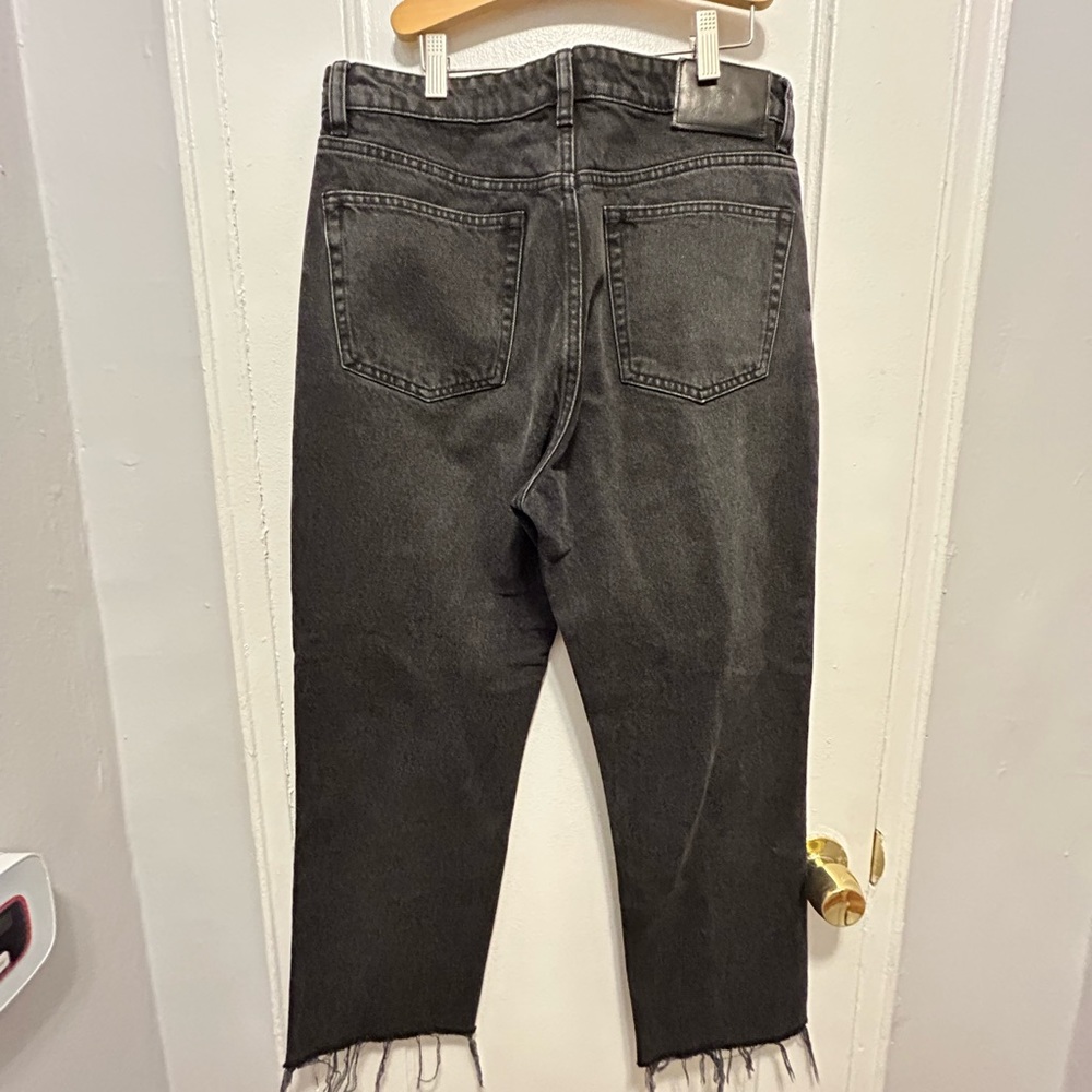 Zara Straight leg high rise black jeans - Picture 6 of 6